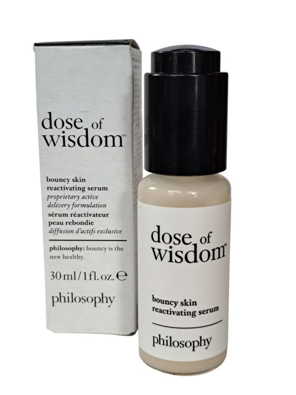 Philosophy Dose of Wisdom 30ml Bouncy Skin Reactivating Serum NWT in box